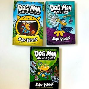 Bundle of 3 Dog Man books, like new